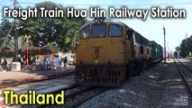 Thailand Freight Train Hua Hin Railway Station