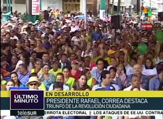 Rafael Correa: En las urnas venció el pueblo ecuatoriano
