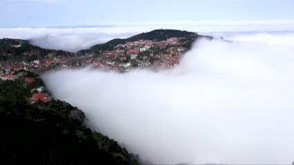 East China's Lushan Mountain offers spectacular scenes of sea of clouds