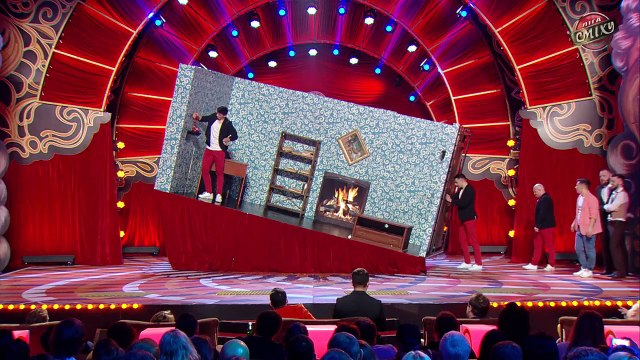 Батл наклонная комната, можно говорить по-английски - Луганская Сборная - Лига Смеха третий сезон