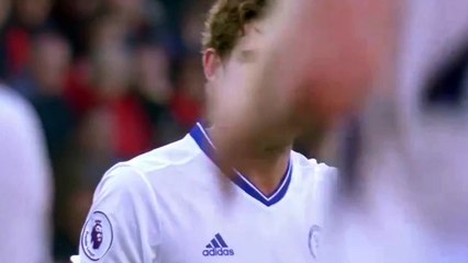 Marcos Alonso amazing free kick GOAL  Apr 8 2017