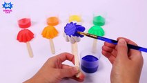 Best Learning Colors Video for Children - dsaGlitter Painting Lollipop Finger Family Songs for To