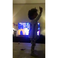 Atiba'nın oğlu Noah, babası için böyle bağırdı