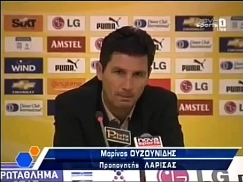 ΑΕΚ-ΑΕΛ 3-2 2008-09 Πλέιοφ Συνέντευξη τύπου-Novasports