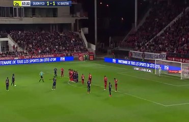 Yannick Cahuzac GOAL HD - Dijon 1-2 Bastia 08.04.2017