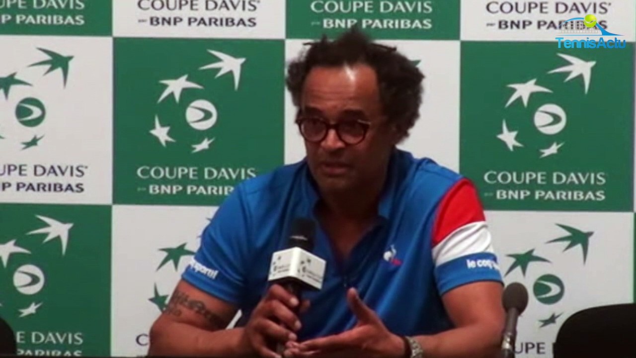 Coupe Davis 2017 - FRA-GBR - Yannick Noah : "Djokovic présent ou non ? J'en ai rien à foutre""