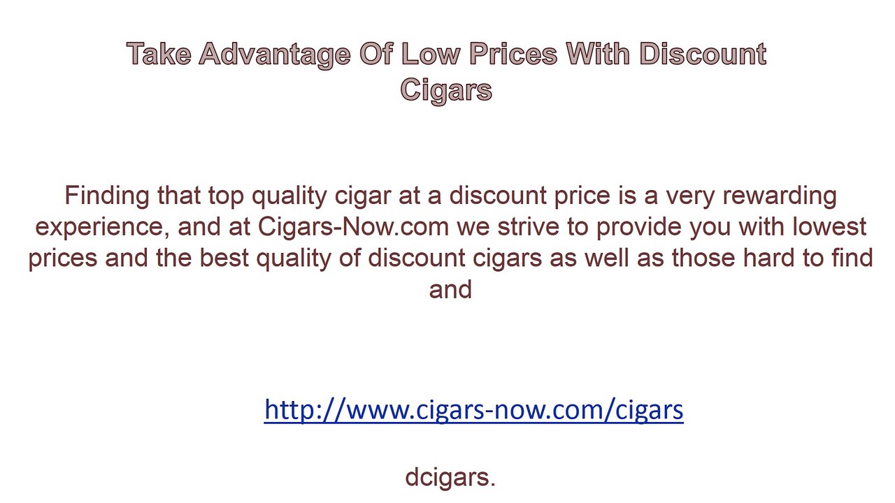 Online Cigar Store