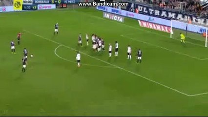 Assou  Ekotto  Red  CARD  Bordeaux 3-0 Metz - 08.04.2017 HD