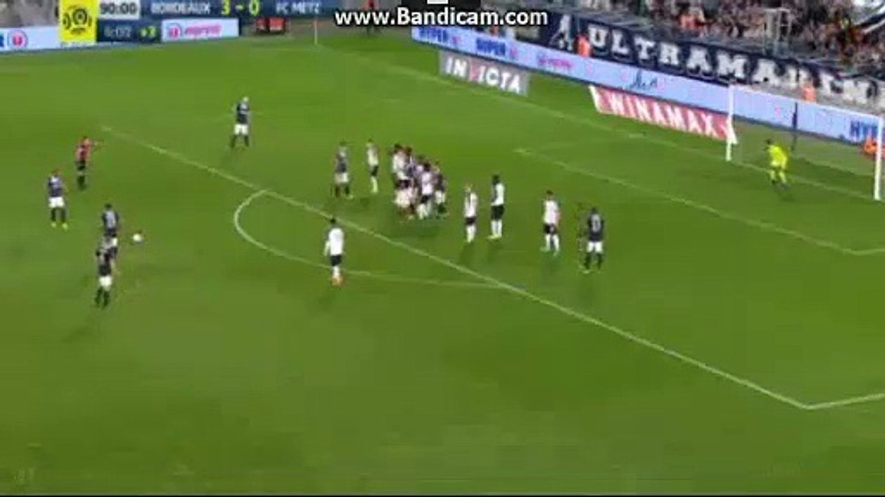 Assou  Ekotto  Red  CARD  Bordeaux 3-0 Metz - 08.04.2017 HD