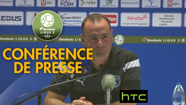 Conférence de presse FC Sochaux-Montbéliard - Chamois Niortais (2-2) : Albert CARTIER (FCSM) - Denis RENAUD (CNFC) - 2016/2017