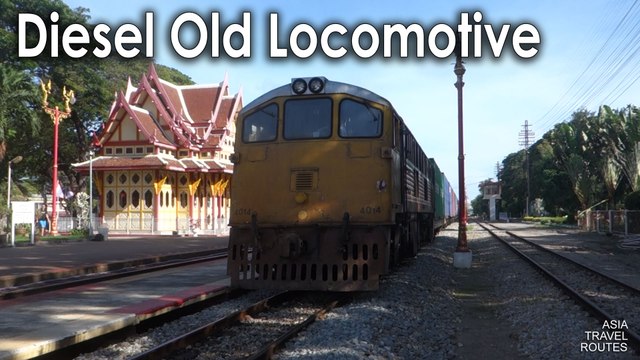 Diesel Old Locomotive in Thailand