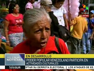 Niños y jóvenes dCaracas realizan toma lúdica de la capital venezolana