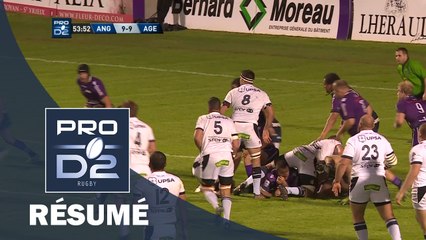 PRO D2 - Résumé Angoulême-Agen: 19-22 - J27 - Saison 2016/2017
