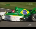 A1GP Lausitzring 2005 2006 Race 2 Restart Piquet jr (Brazil) Noda (Japan) crash