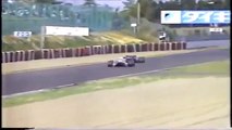 Formula Nippon Suzuka Rd 1 1996 Takagi crash into Nakano (Japanese commentary)