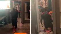 Mario Balotelli knee slides through airport security