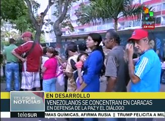 Caracas: miles salen a mostrar apoyo al gobierno de Maduro