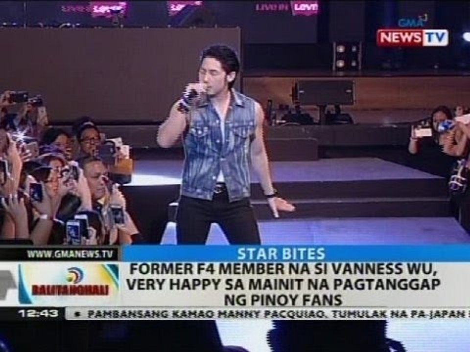 Former F4 member na si Vanness Wu, very happy sa mainit na pagtanggap ng Pinoy fans