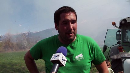 Hautes-Alpes : Un écobuage impressionnant mais maîtrisé