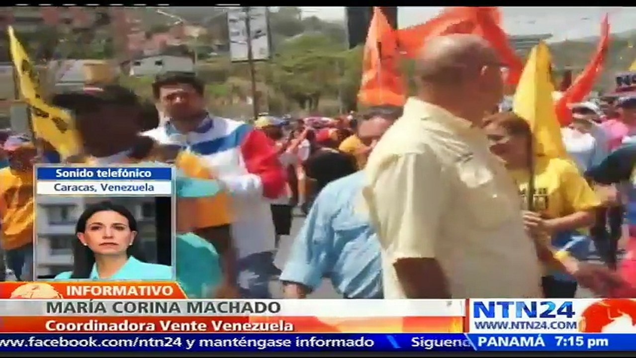 María Corina Machado resalta la “determinación” de los jóvenes y el “coraje” de las madres durante las manifestaciones contra el régimen de Nicolás Maduro