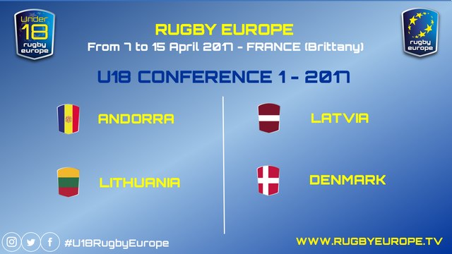 REPLAY LATVIA / DENMARK - RUGBY EUROPE U18 CONFERENCE 1 - 2017