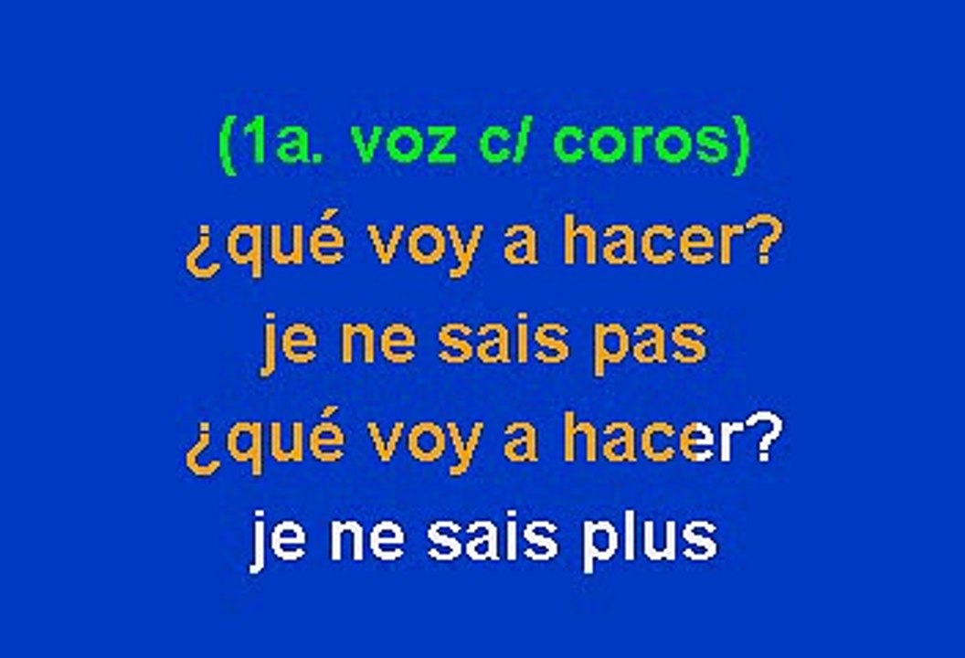 Manu Chao - Me Gustas Tu (Karaoke)