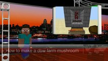 How to Make a Mushroom Cow Farm Minecraft Redstone Tutorial #2