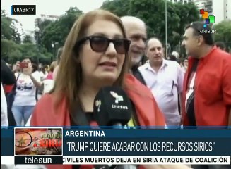 Intelectuales argentinos condenan ataques de EE.UU. En Siria