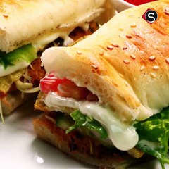 چکن شامی کباب برگر