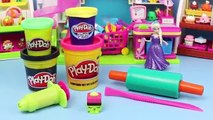 Shopkins Peppa Pig Frozen Play Doh Elsa Magiclip Doll Tutorial by ToysReviewToys