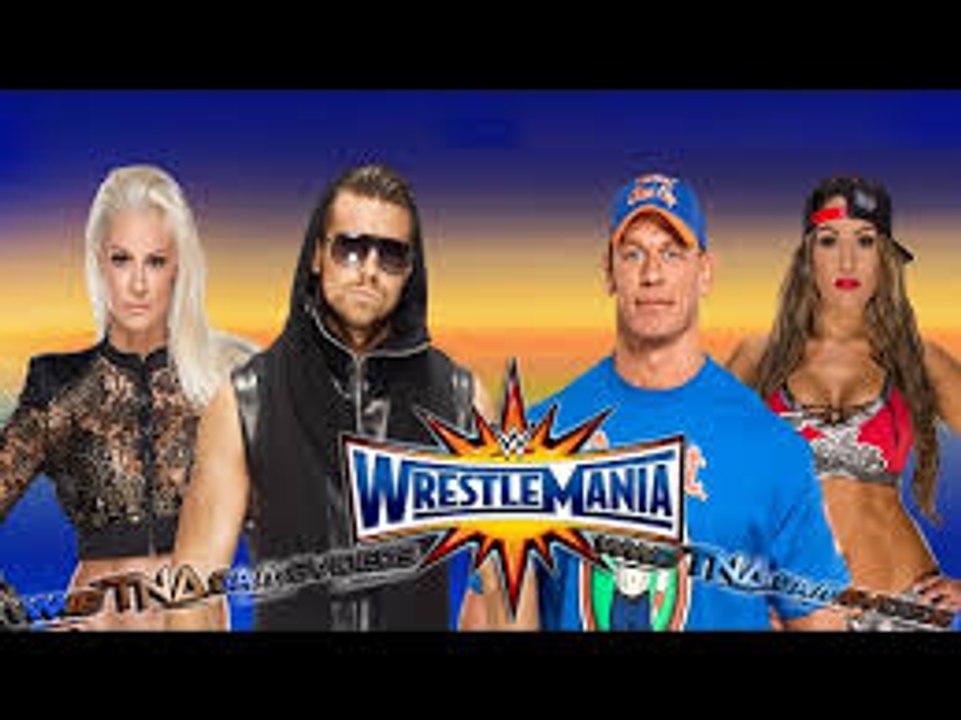 John Cena & Nikki Bella vs The Miz and Maryse Full Match WWE Wrestlemania Full Show 2017 HD