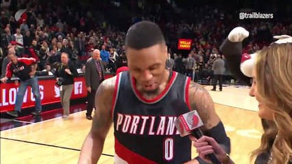 Lillard After Career-High 59 Points I Realized What Time It Was  April 8, 2017 HD