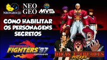 #RockySilva Como habilitar os personagens secretos - KOF'97 (NeoGeo CD/AES/MVS) [Dicas e Truques POCKET]