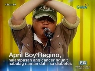 Startalk: April Boy Regino, nabulag ang kanang mata dahil sa diabetes!