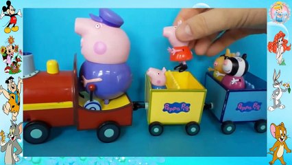 Peppa Pig huis bouwen met Peppa Pig George Daddy Pig en Mama Pig