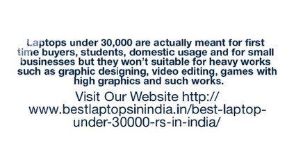 Top 10 Best Laptop under 30000 Rs in India