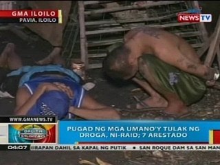 Pugad ng mga umano'y tulak ng droga sa Pavia, Iloilo, ni-raid; 7 arestado
