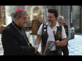 Napoli - Sepe benedice giornalisti e motociclisti, poi Via Crucis a Torre Annunziata (08.04.17)
