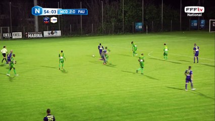 Grosse frappe au dessus de la transversale.