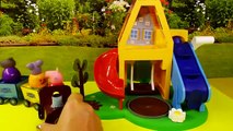 Peppa Pig Wind 'n Wobble Play House Playset with Peppapig, Emily Elephant, and Danny Dog Weebles