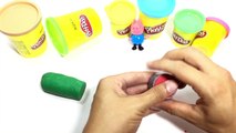 Peppa Pig toys and play doh with Nano Channel - Create cucumber ice cream clay funny
