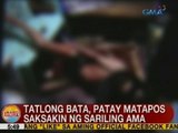 UB: 3 bata, patay matapos saksakin ng sariling ama sa Maynila