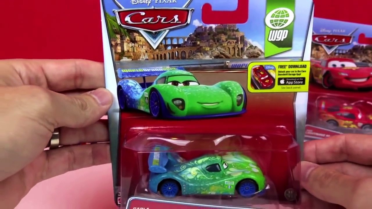 DISNEY PIXAR CARS with Lightning McQueen, Max Schnell, Nigel Gearsley WGP Series