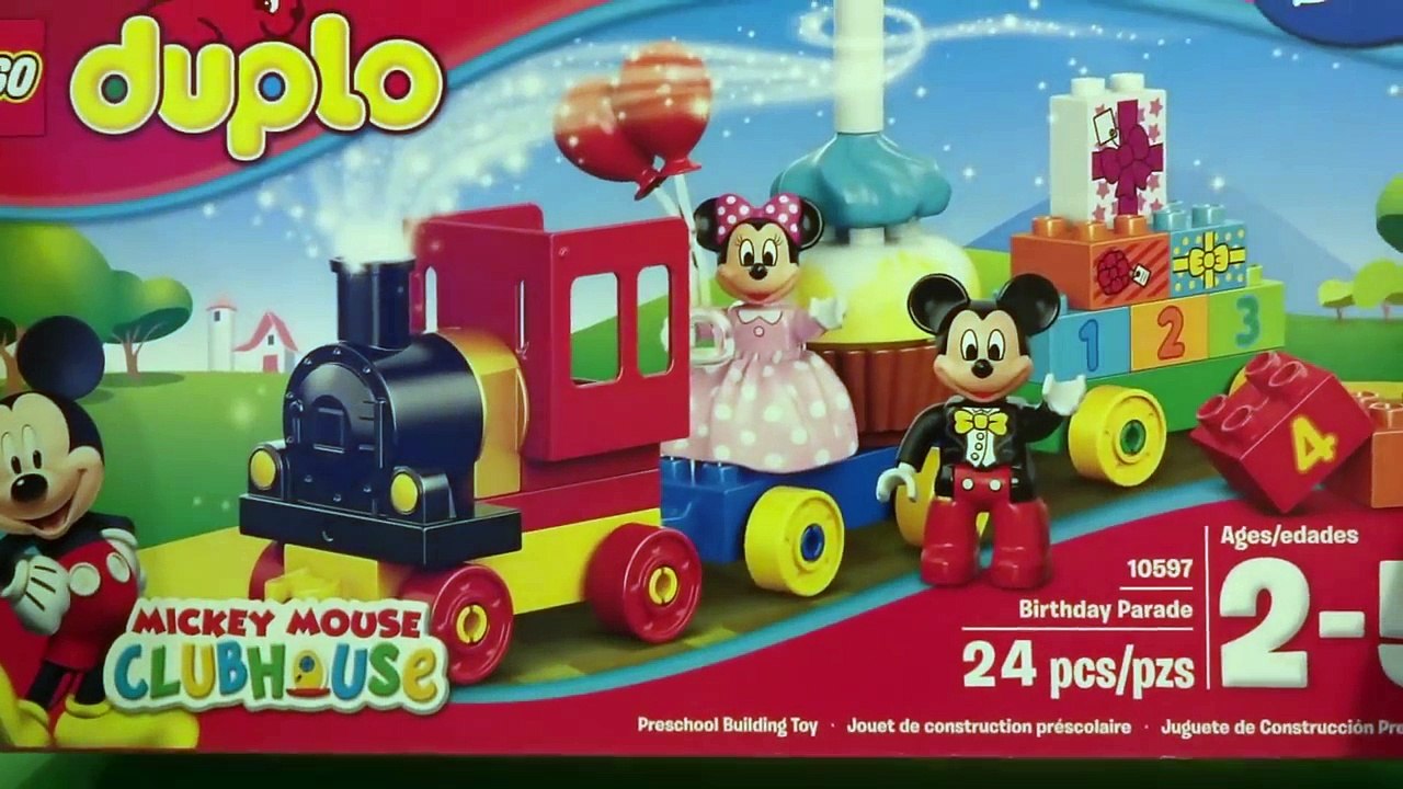 Mickey Mouse Clubhouse LEGO Duplo Birthday Train with Mickey and Minnie Parade