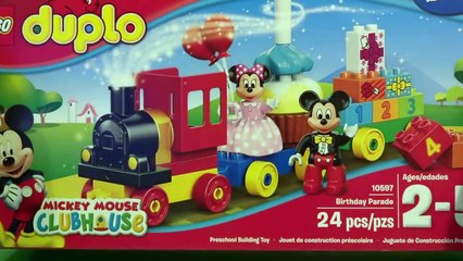 Mickey Mouse Clubhouse LEGO Duplo Birthday Train with Mickey and Minnie Parade