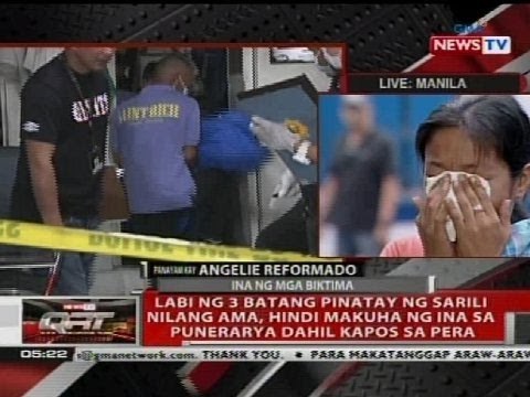 Suspek sa pagpatay sa kanyang 3 anak, gumagamit daw ng iligal na droga, ayon sa asawang si Angelie