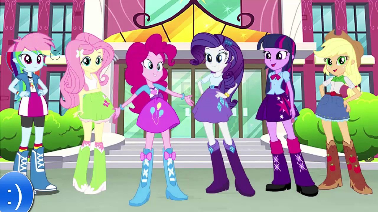KIds MY LITTLE PONY EQUESTRIA GIRLS Mane 6 Transform Into FLUTTERSHY MLP Coloring Games Awesome