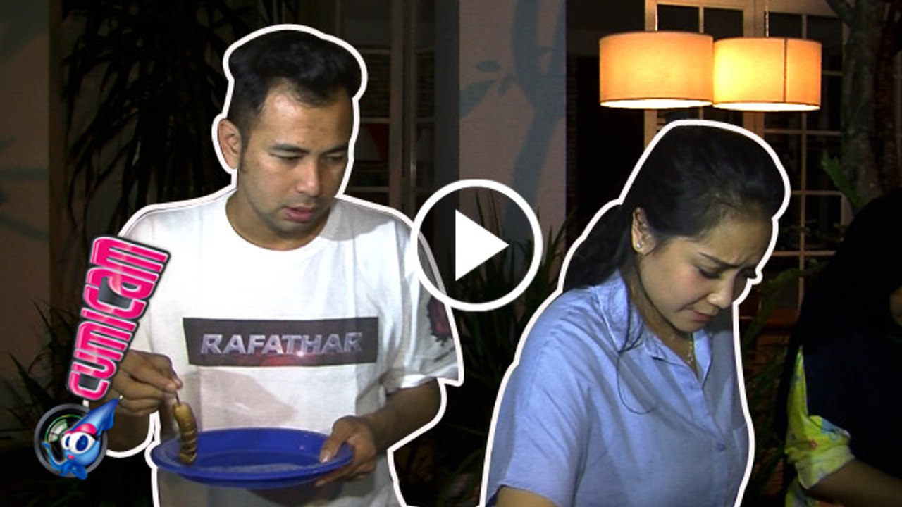 Raffi Ahmad Menggoda Nagita Slavina Saat Masak Barbeque - Cumicam 09 April 2017