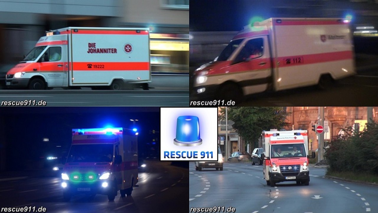 [Nürnberg] RTW begleitet von Notarzt bzw. Polizei