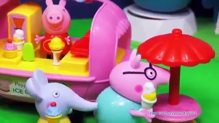 PEPPA PIG Nickelodeon Peppa Pig Ice Cream Cart a Peppa Pig Video Toy Review